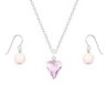 Fond Jewel Wild Heart Rosaline Pink Jewellery Set