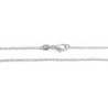 925 Silver Plated Slim Italian Cable 40cm Necklace Chain