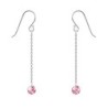 Classic Rose Crystal Dangling Earring Embellished with Austrian Crystals