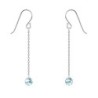 Classic Aquamarine Dangling Earring Embellished with Austrian Crystals