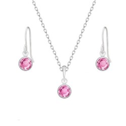 White Gold Plated Rose Pink...