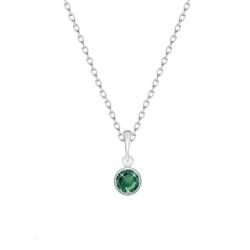 White Gold Plated Emerald...