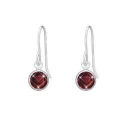 18K White Gold Plated Ruby...