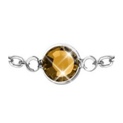 Topaz Crystal Bracelet Embellished with Austrian Crystal