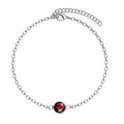 Ruby Red Crystal Bracelet Embellished with Austrian Crystal