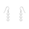 Trilogy Crystal Clear Hook Earrings Embellished with Austrian Crystals