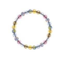 Rainbow Crystal Globe Bracelet Embellished with Premium Grade Austrian Crystals (SG Seller)