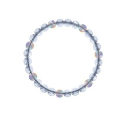 6mm Crystal Globe Elastic Bracelet Embellished with Austrian Crystals