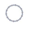 6mm Blue Shade + Paradise Shine Crystal Globe Elastic Bracelet Embellished with Austrian Crystals