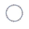 6mm Blue Shade + Paradise Shine Duo Equal Style Crystal Globe Elastic Bracelet Embellished with Austrian Crystals