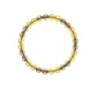 6mm Metallic Sunshine + Golden Shadow Duo Style Crystal Globe Elastic Bracelet Embellished with Austrian Crystals