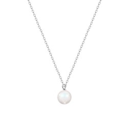 Crystal Pearl 8mm Necklace Embellished with Austrian Crystal