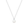 Crystal Pearl 8mm Necklace Embellished with Austrian Crystal