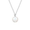 Crystal Pearl 8mm Necklace Embellished with Austrian Crystal