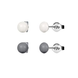 Cabochon Pearl Steel 6mm...