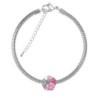 Helix BeCharmed Rose Bead Bracelet Embellished with Premium Grade Austrian Crystal