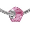 Helix BeCharmed Rose Bead Bracelet Embellished with Premium Grade Austrian Crystal