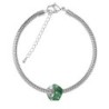 Helix BeCharmed Emerald Bead Bracelet Embellished with Premium Grade Austrian Crystal