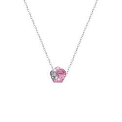 Helix BeCharmed Rose Bead Necklace Embellished with Premium Grade Austrian Crystal