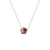 Helix BeCharmed Red Magma Bead Necklace Embellished with Premium Grade Austrian Crystal