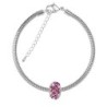 BeCharmed Pave Valentine Bracelet Embellished with Premium Grade Austrian Crystals