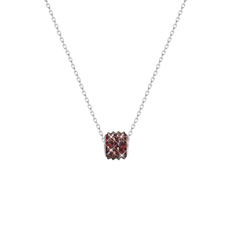 Becharmed Pave Red Magma Choker Bead Spikes Embellished with Premium Grade Austrian Crystals