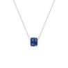 Becharmed Pave Bermuda Blue Bead Spikes Steel Choker Embellished with Premium Grade Austrian Crystals