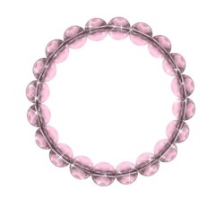 10mm Antique Pink Crystal...