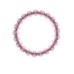 8mm Antique Pink Crystal...