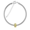 BeCharmed Pave Jonquil Bead Slim Bracelet Embellished with Premium Grade Austrian Crystals