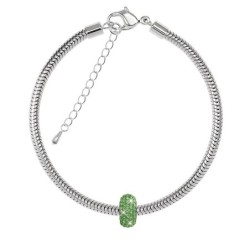 BeCharmed Pave Peridot Bead...