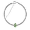 BeCharmed Pave Peridot Bead Slim Bracelet Embellished with Premium Grade Austrian Crystals