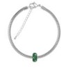 BeCharmed Pave Emerald Bead Slim Bracelet Embellished with Premium Grade Austrian Crystals