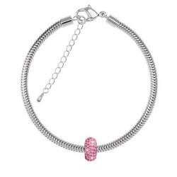 BeCharmed Pave Rose Bead...