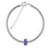 BeCharmed Pave Sapphire Bead Slim Bracelet Embellished with Premium Grade Austrian Crystals