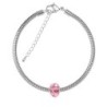 BeCharmed Briolette Light Rose Bracelet Embellished with Austrian Crystal