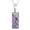 Vitrail Light Growing Crystal 26mm Rectangle Pendant Necklace Embellished with Premium Grade Austrian Crystals