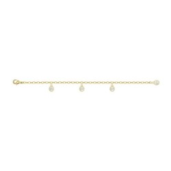 Crystal Clear Gold Plated Bracelet Embellished with Austrian Crystals