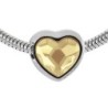 BeCharmed Heart Golden Shadow Bead Bracelet Embellished with Premium Grade Austrian Crystal