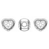 BeCharmed Rosaline Heart Bead Steel Choker Embellished with Premium Grade Austrian Crystal