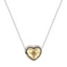 BeCharmed Golden Shadow Heart Bead Steel Choker Embellished with Premium Grade Austrian Crystal