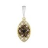 Pave Eye Pendant Necklace Embellished with Austrian Crystals