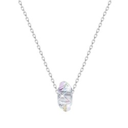 Crystal AB Fortune Bead Necklace Embellished with Austrian Crystal