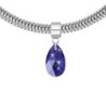 Majestic Blue Pear Shaped Charm Bracelet Embellished with Austrian Crystal