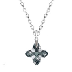 Cross Tribe Pendant Necklace Embellished with Austrian Crystals