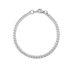 Premium 316 Stainless Steel Hypoallergenic Cuban Link Unisex 22cm Bracelet (Made In Japan)