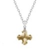 Golden Shadow Greek Cross Pendant Necklace Embellished with Premium Grade Austrian Crystal