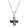 Greek Cross Pendant Necklace Embellished with Austrian Crystals