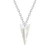 Crystal Aurora Borealis Spike Pendant Premium Steel Choker Embellished with Premium Grade Austrian Crystal