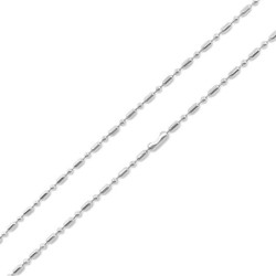 Premium Stainless Steel Designer Cylinder Link Ball Style Long Necklace Chain  (Made in Japan)